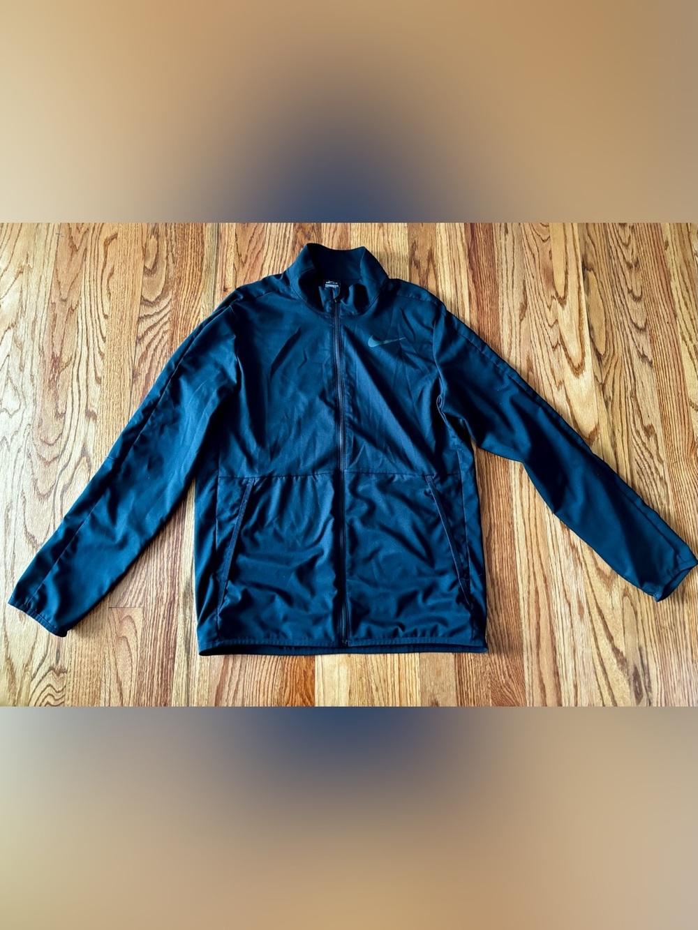 Nike Men's Black Full-Zip Performance Jacket
